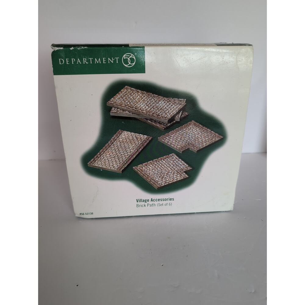 DEPT 56 Village Accessories Brick Path Set of Six Pcs #53136 In BOX Retired